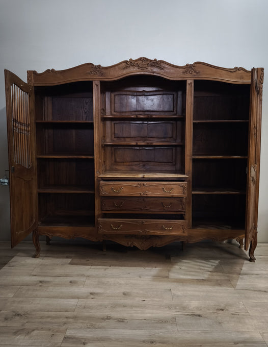 92041 Credenza in legno tre ante con cassetti centrali