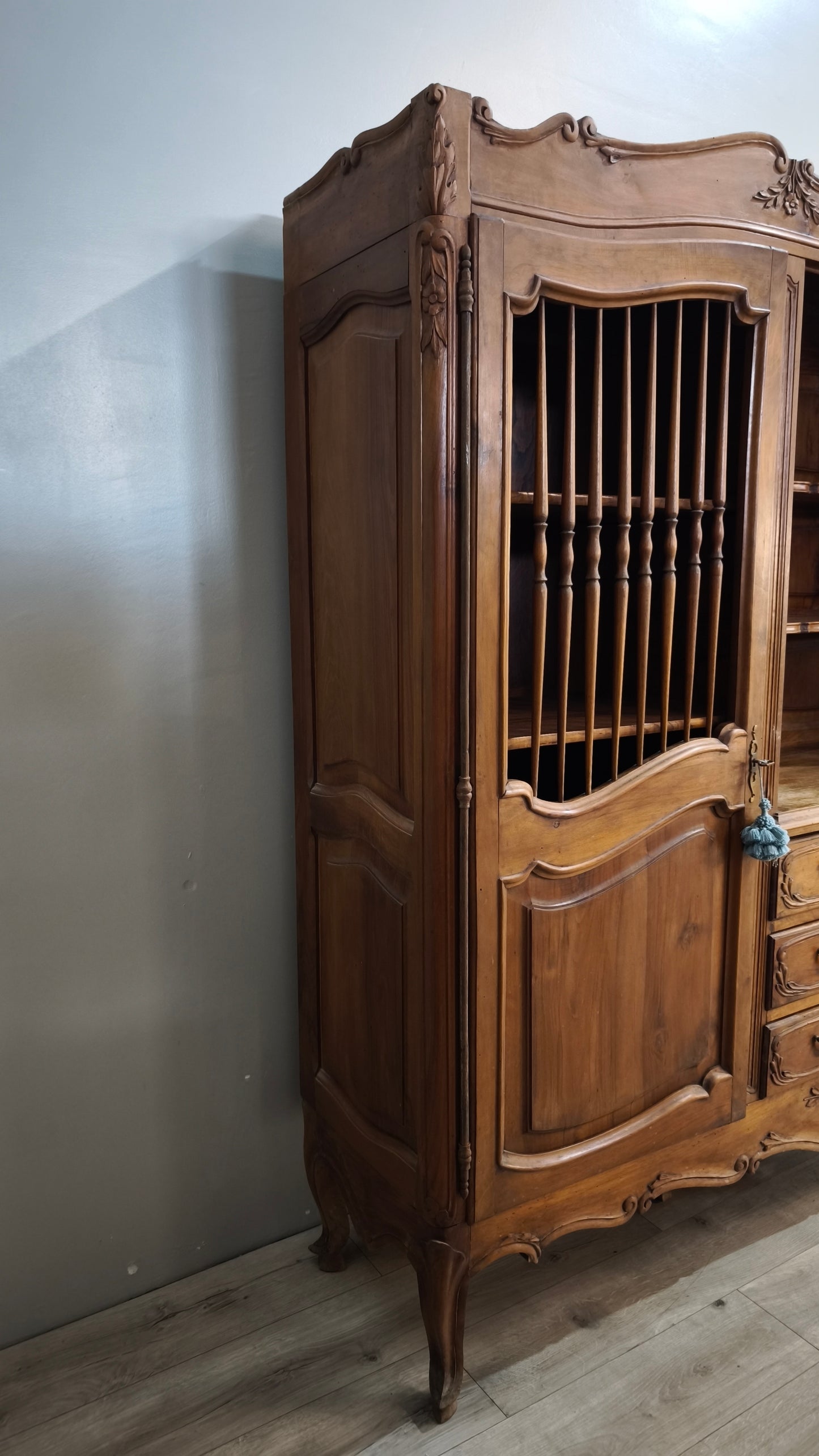 92041 Credenza in legno tre ante con cassetti centrali