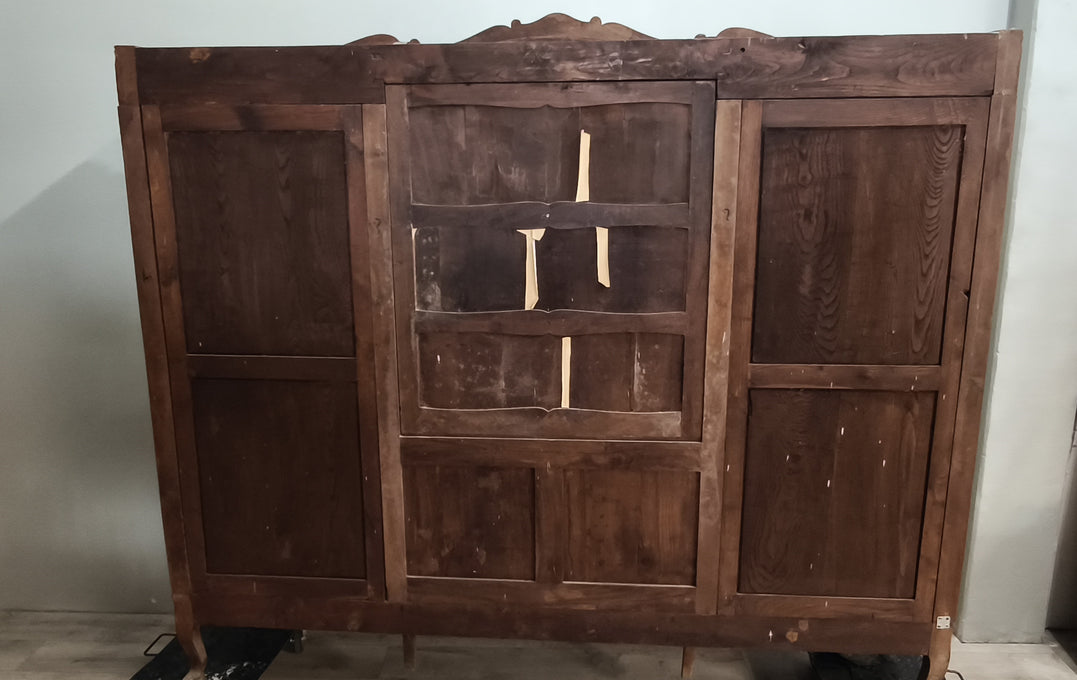 92041 Credenza in legno tre ante con cassetti centrali