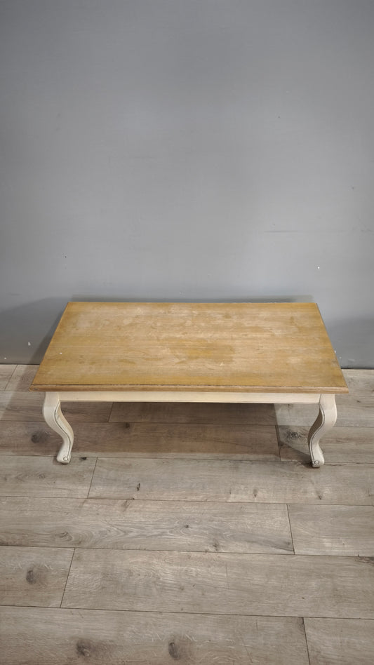 92084 Tavolo da salotto con base bianca