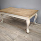 92084 Tavolo da salotto con base bianca