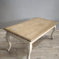 92084 Tavolo da salotto con base bianca