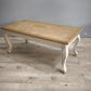 92084 Tavolo da salotto con base bianca