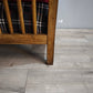 92177 Coppia di poltrone in legno con tessuto a quadri