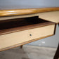 92107 Tavolo da gioco con base bianca e piano in in legno