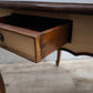 92107 Tavolo da gioco con base bianca e piano in in legno