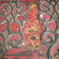92178 Antico baule cassaforte orientale da viaggio
