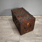92178 Antico baule cassaforte orientale da viaggio