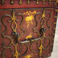 92178 Antico baule cassaforte orientale da viaggio