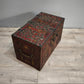 92178 Antico baule cassaforte orientale da viaggio