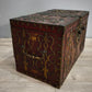 92178 Antico baule cassaforte orientale da viaggio