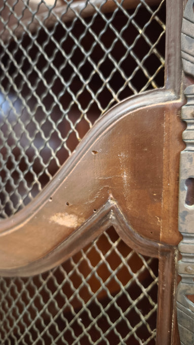 92043 Angoliera in legno due sportelli e due cassetti