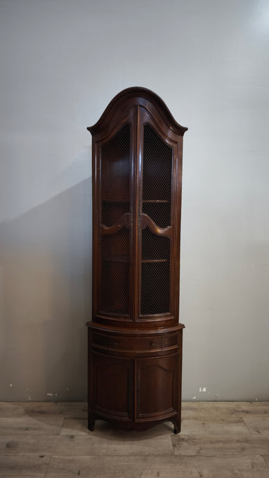 92043 Angoliera in legno due sportelli e due cassetti