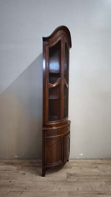 92043 Angoliera in legno due sportelli e due cassetti
