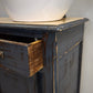 92152 Mobile bagno rustico con sportelli scorrevoli