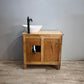 92152 Mobile bagno rustico con sportelli scorrevoli