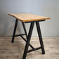 92154 Tavolo alto in legno con base nera