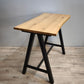 92154 Tavolo alto in legno con base nera