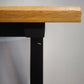 92154 Tavolo alto in legno con base nera