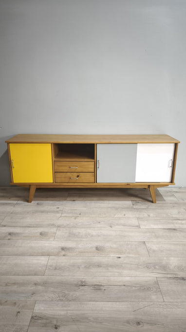 92070 Sideboard Maison du monde con tre sportelli colorati