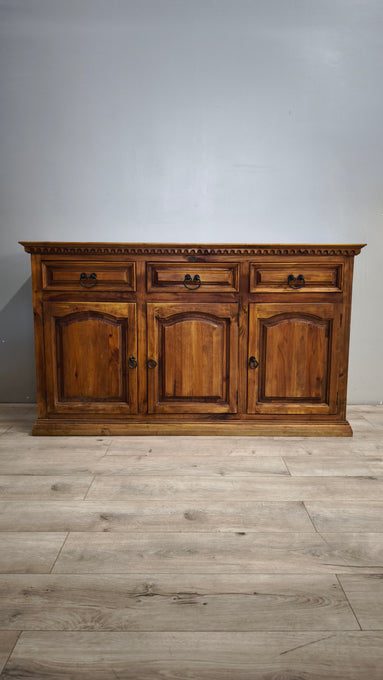 227 Servante tre cassetti e tre sportelli in legno