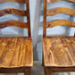 226 Set n 4 sedie in legno massello