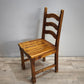 226 Set n 4 sedie in legno massello