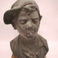 92045 Scultura in bronzo 'Scugnizzo' firmata De Martino con base in marmo
