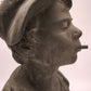 92045 Scultura in bronzo 'Scugnizzo' firmata De Martino con base in marmo