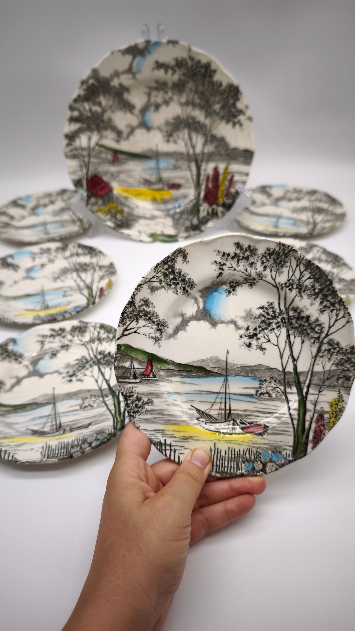 92171 Servizio da dolce per 6 persone in ceramica inglese Holiday Grindley