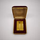 91024 Accendino vintage Ronson in metallo dorato con custodia