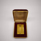 91024 Accendino vintage Ronson in metallo dorato con custodia