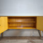 92179 Sideboard anni '60 quattro sportelli dipinta verde