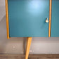 92179 Sideboard anni '60 quattro sportelli dipinta verde
