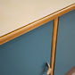 92179 Sideboard anni '60 quattro sportelli dipinta verde