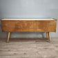 92179 Sideboard anni '60 quattro sportelli dipinta verde