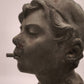 92045 Scultura in bronzo 'Scugnizzo' firmata De Martino con base in marmo
