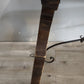 92199 Tavolo fratino in legno massello con inserti in ferro