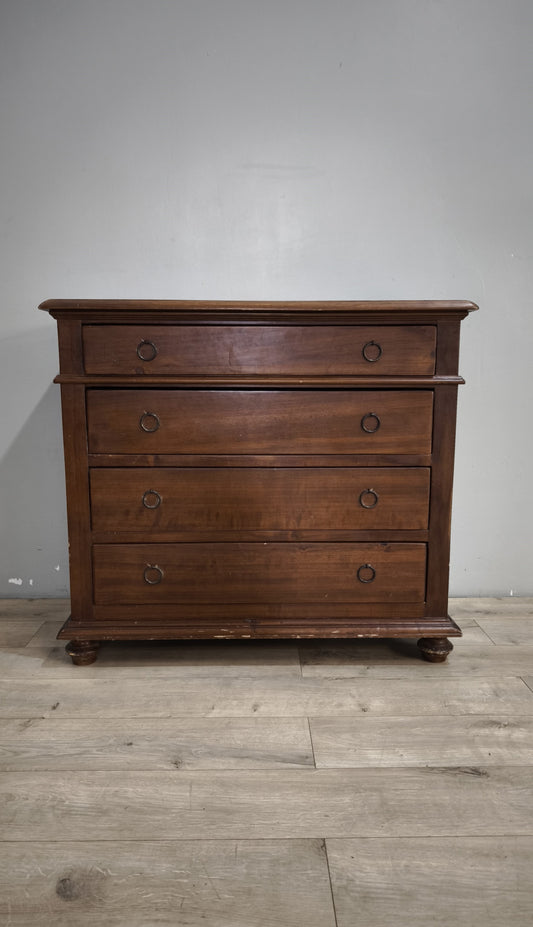 92201 Cassettiera in legno con 4 cassetti