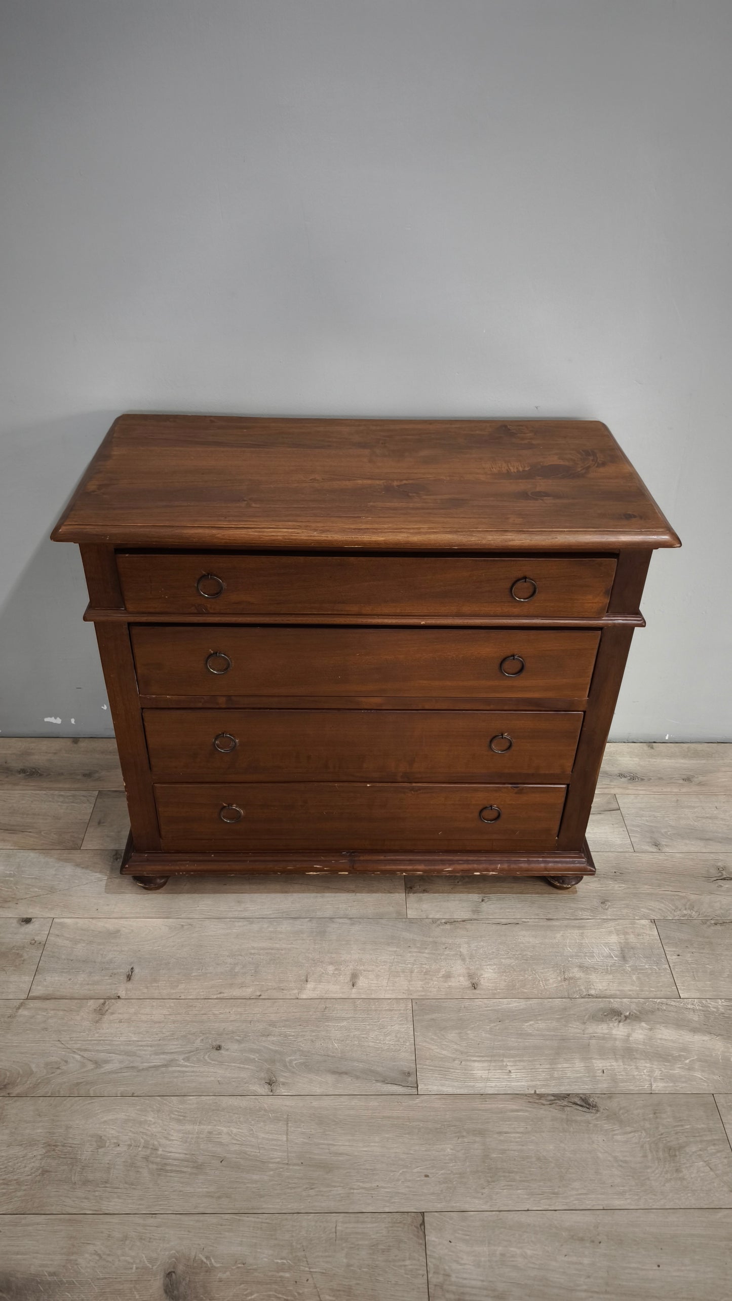 92201 Cassettiera in legno con 4 cassetti