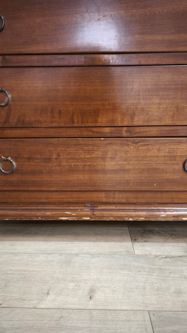 92201 Cassettiera in legno con 4 cassetti