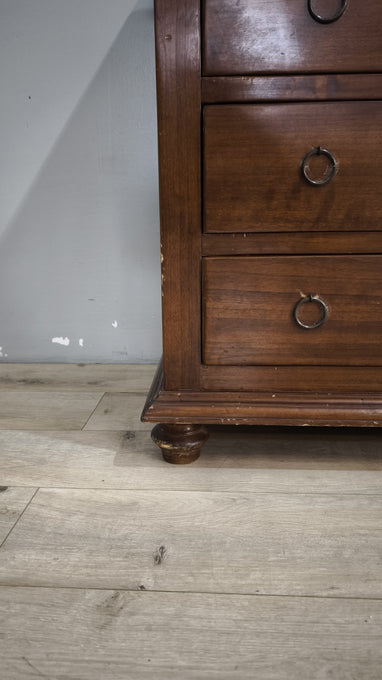 92201 Cassettiera in legno con 4 cassetti