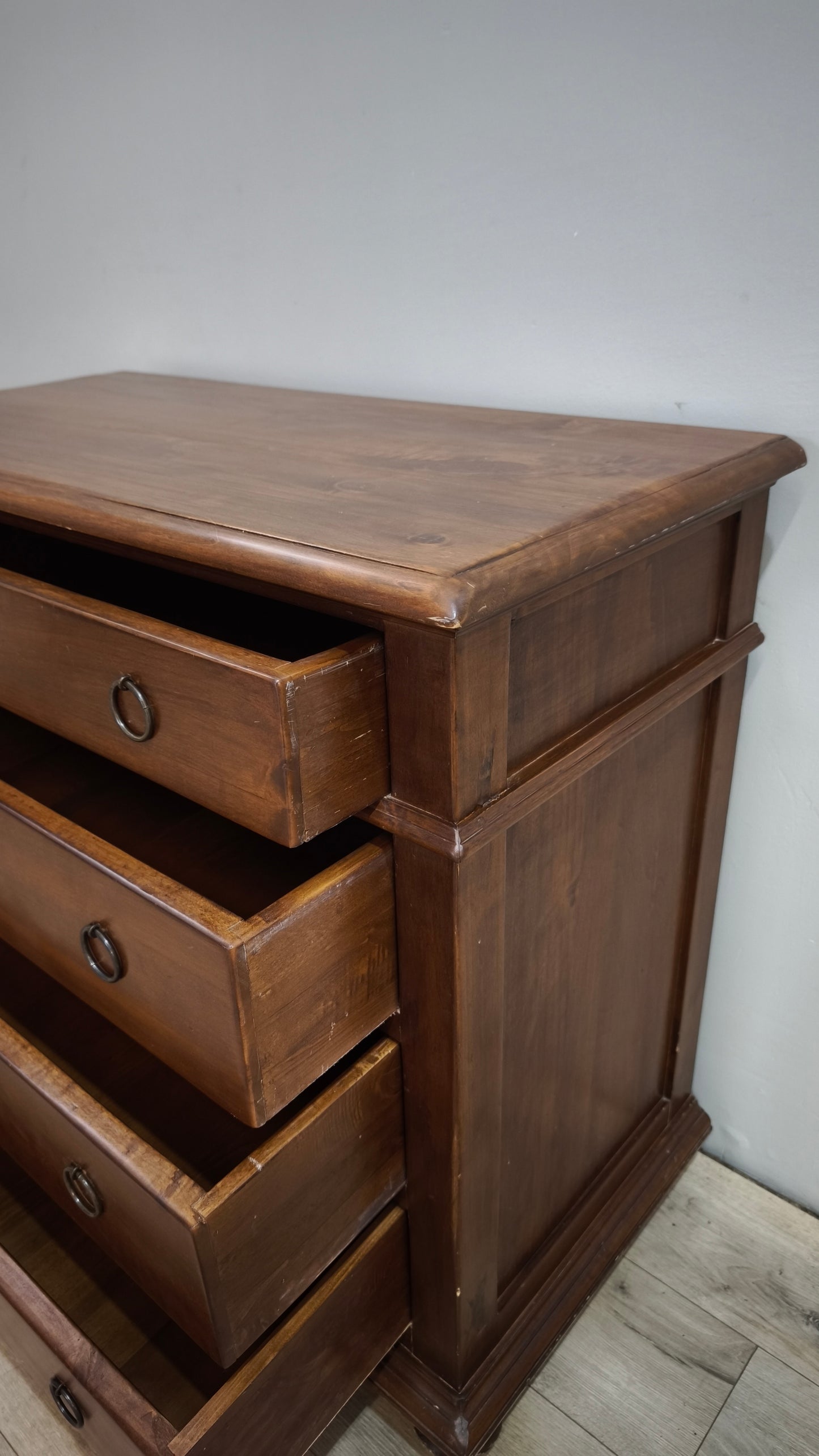92201 Cassettiera in legno con 4 cassetti