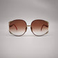 92203 Occhiali da sole Christian Dior 2250 rossi e oro