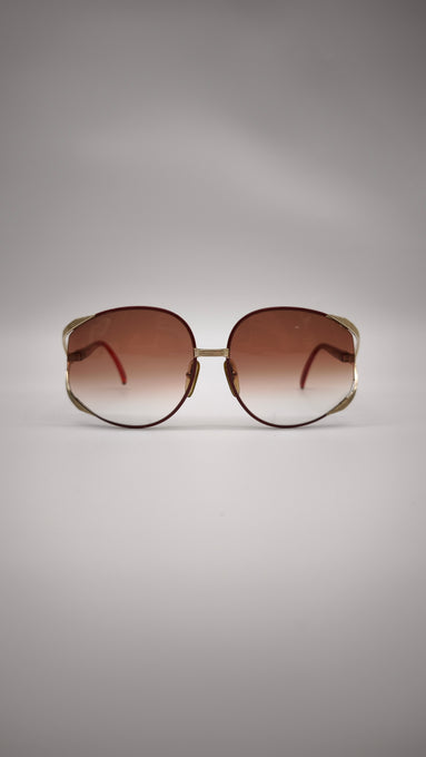 92203 Occhiali da sole Christian Dior 2250 rossi e oro