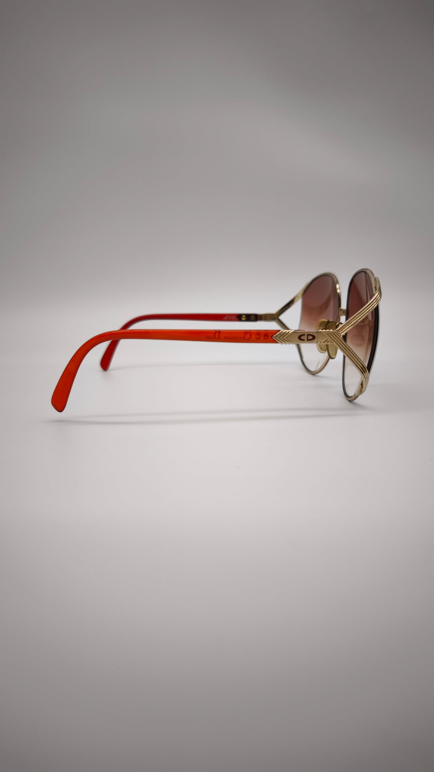 92203 Occhiali da sole Christian Dior 2250 rossi e oro