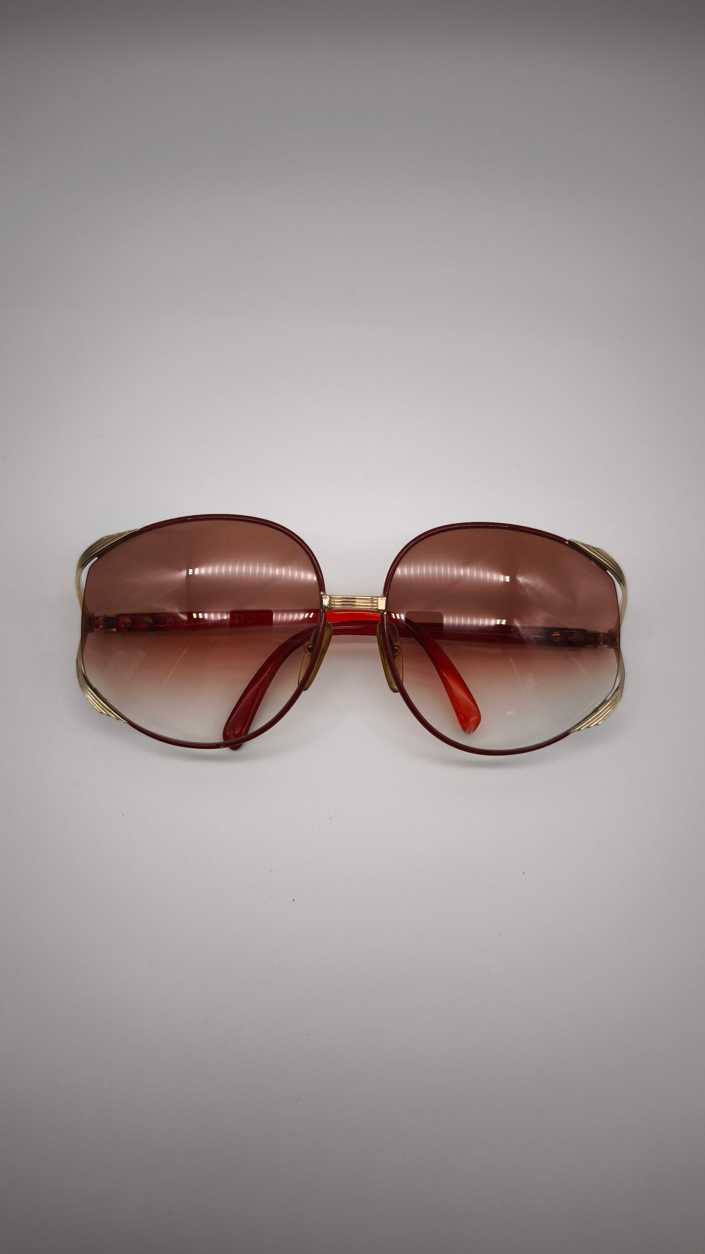 92203 Occhiali da sole Christian Dior 2250 rossi e oro
