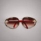 92203 Occhiali da sole Christian Dior 2250 rossi e oro