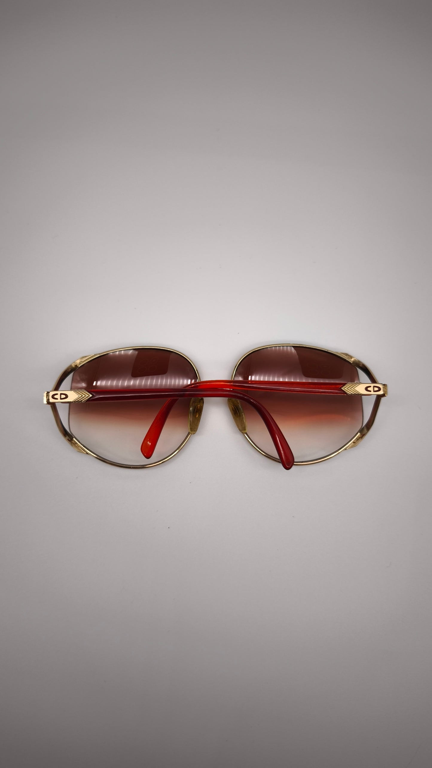 92203 Occhiali da sole Christian Dior 2250 rossi e oro