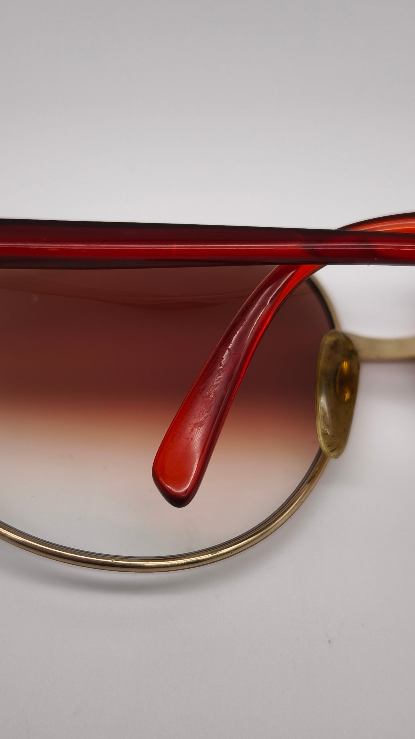 92203 Occhiali da sole Christian Dior 2250 rossi e oro